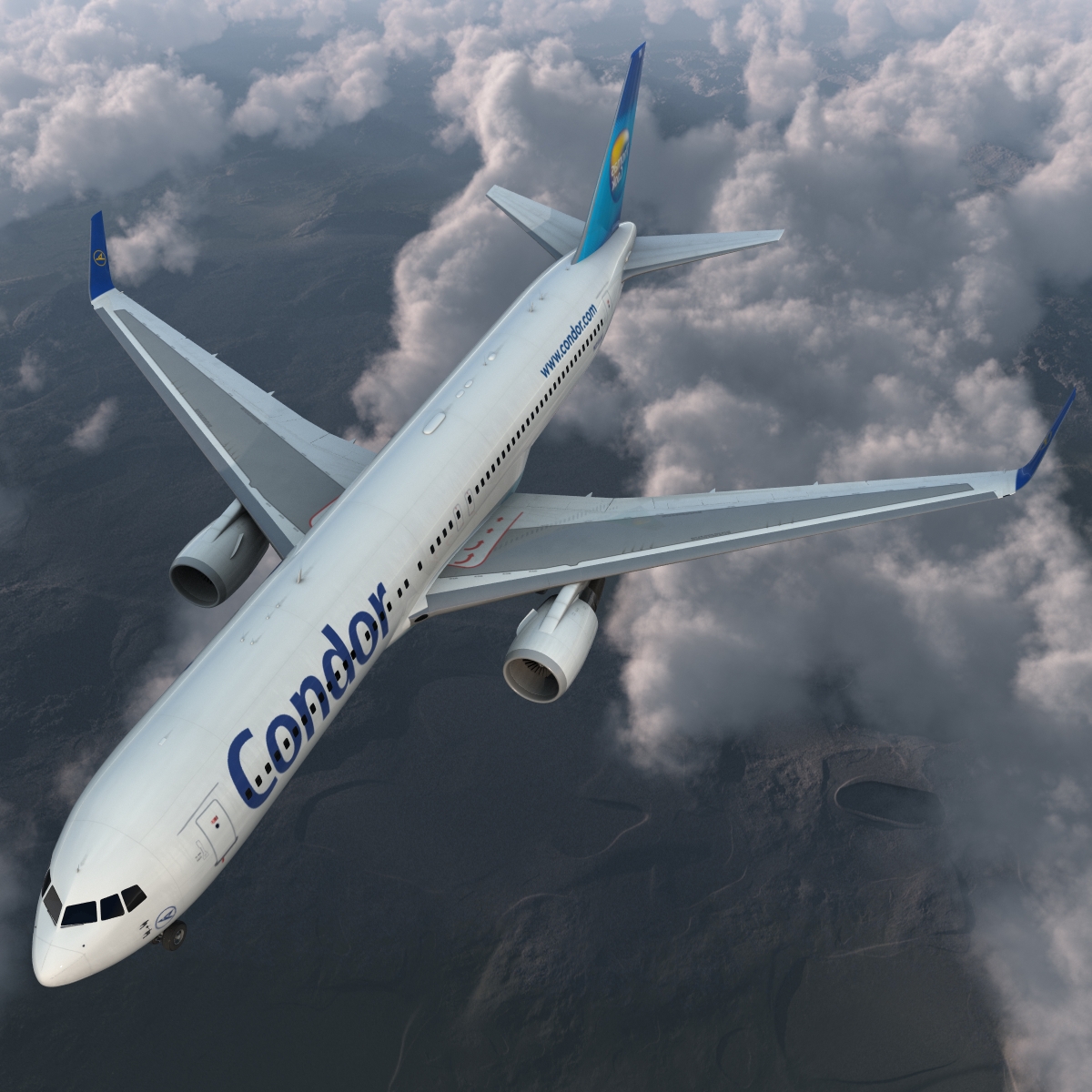 Boeing 767 300ER Condor Flugdienst 3D model