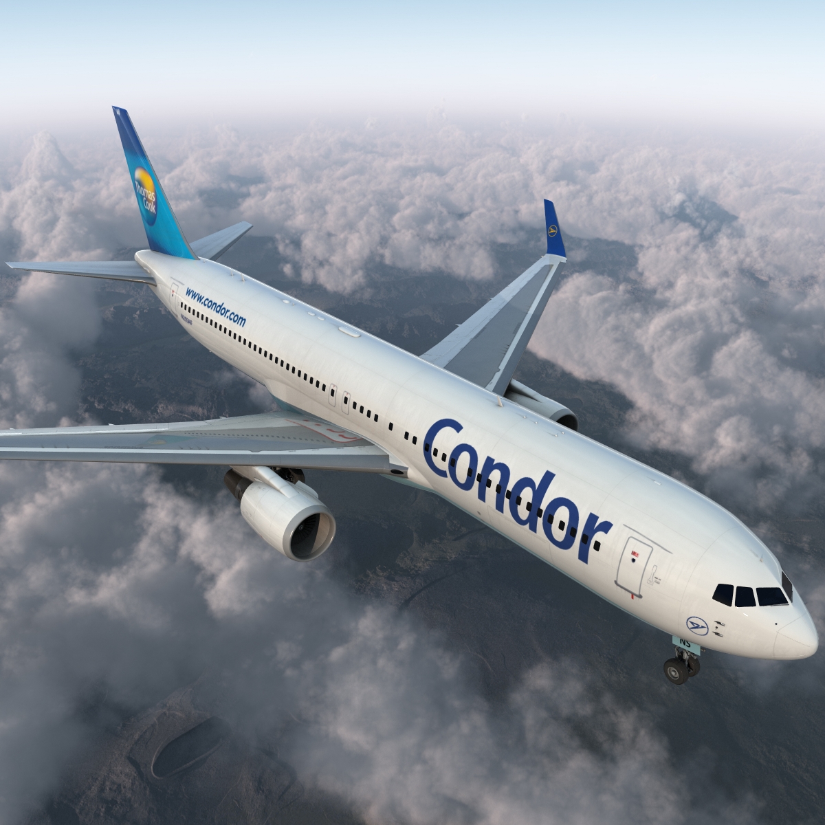 Boeing 767 300ER Condor Flugdienst 3D model