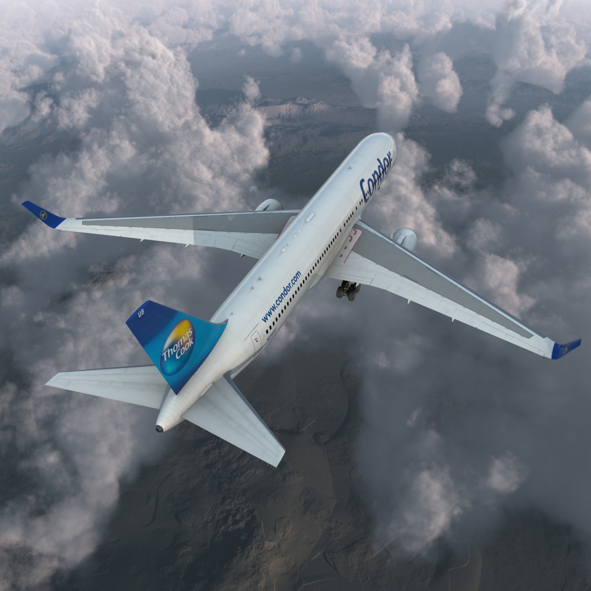 Boeing 767 300ER Condor Flugdienst 3D model