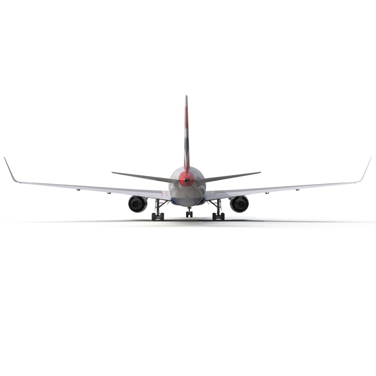 Boeing 767 300ER British Airways Rigged 3D model