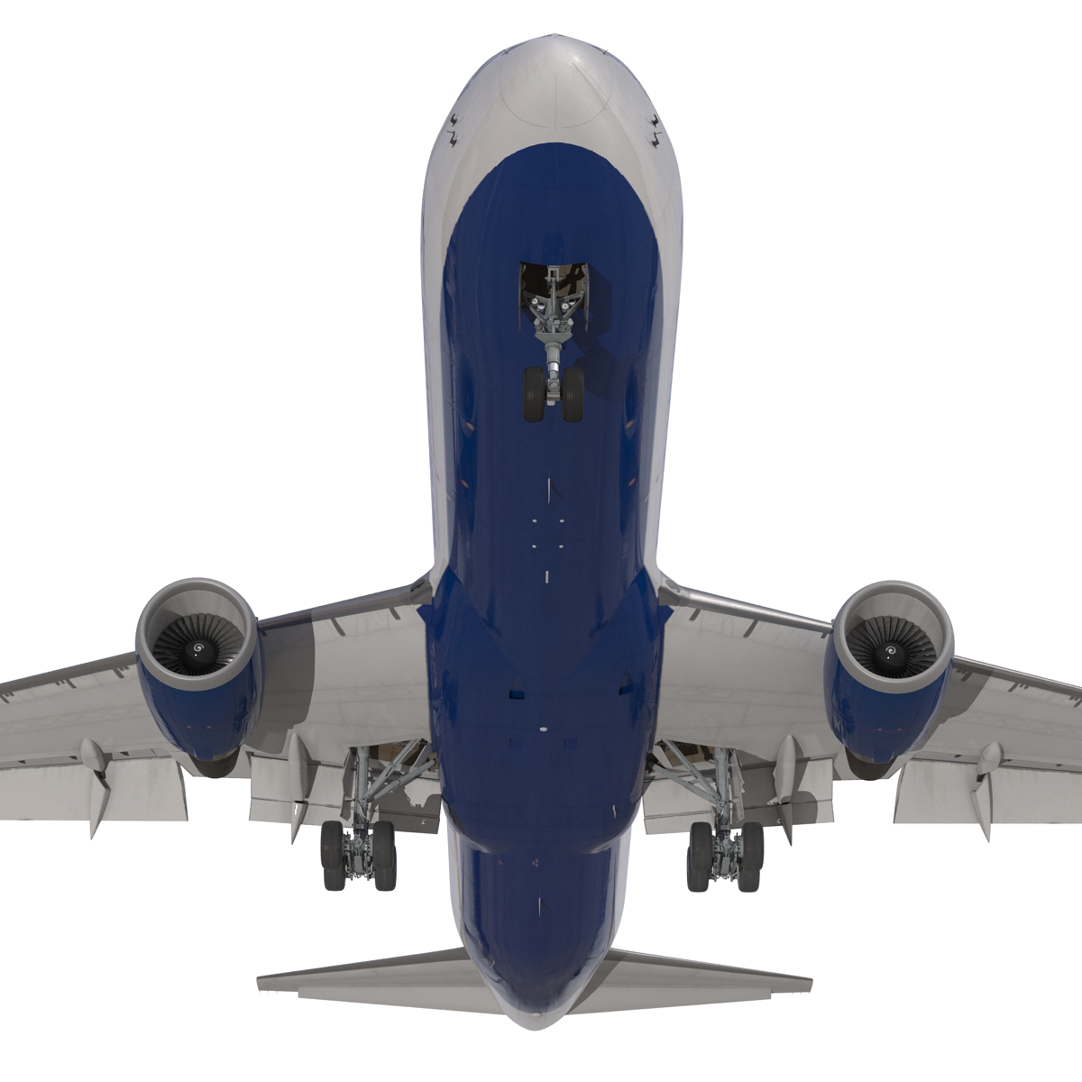 Boeing 767 300ER British Airways Rigged 3D model