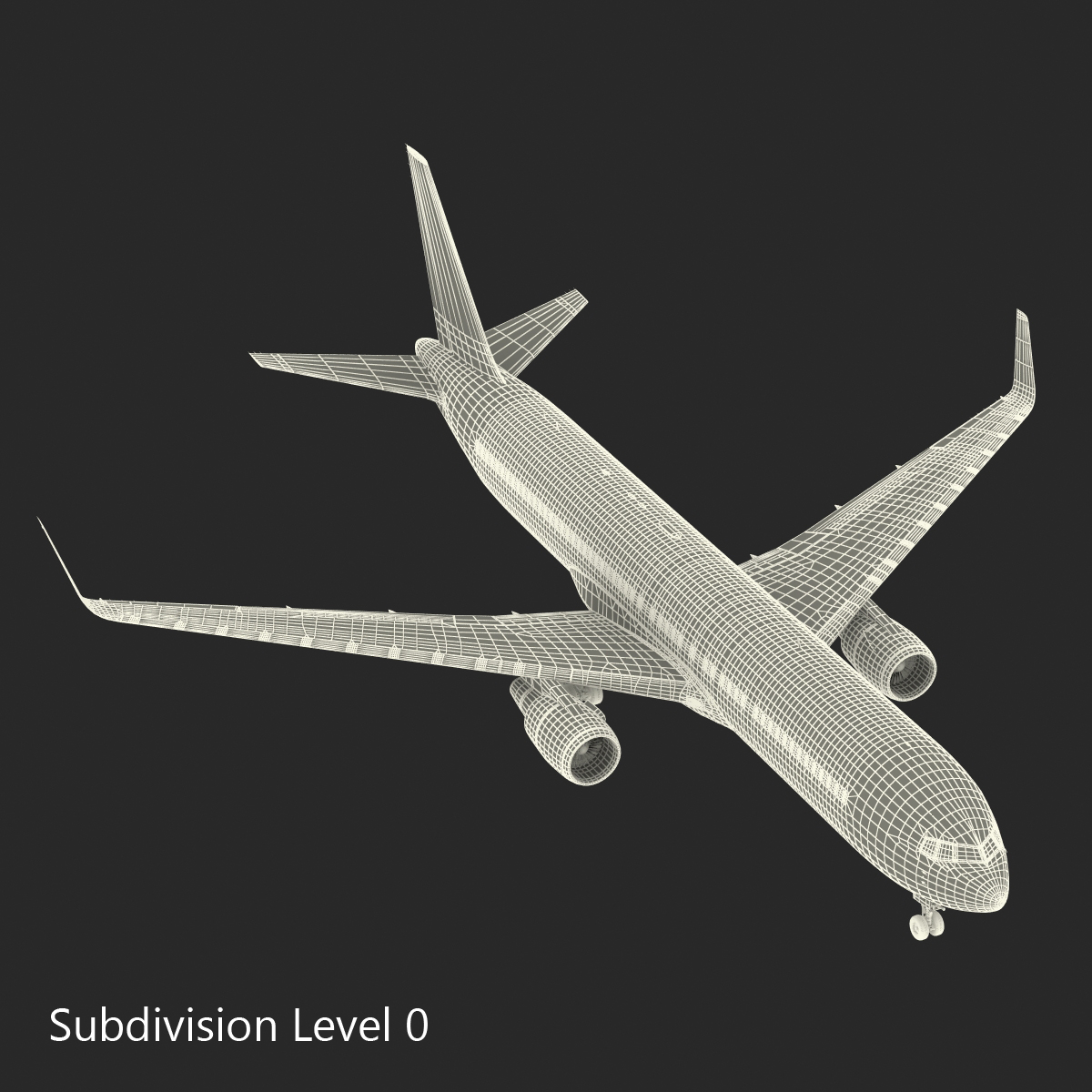 Boeing 767 300ER British Airways Rigged 3D model