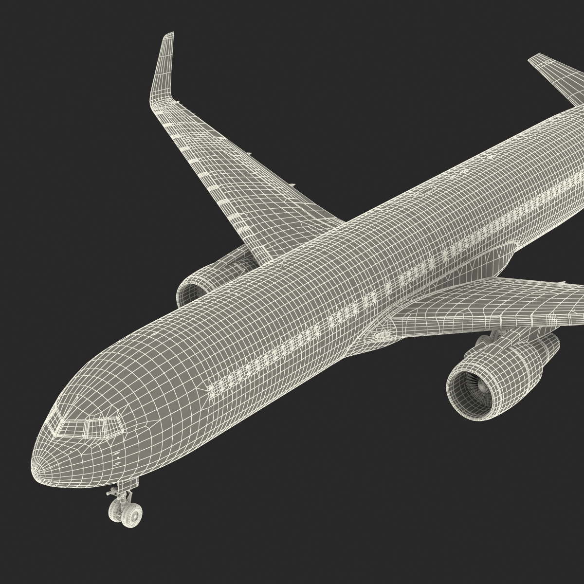 Boeing 767 300ER British Airways Rigged 3D model