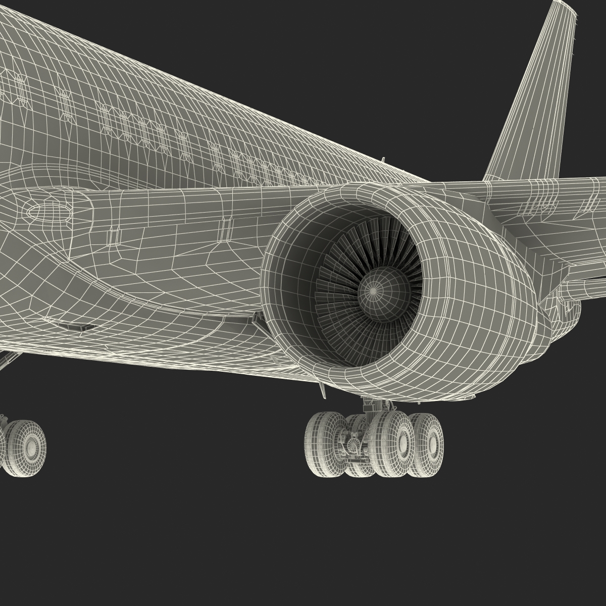 Boeing 767 300ER British Airways Rigged 3D model