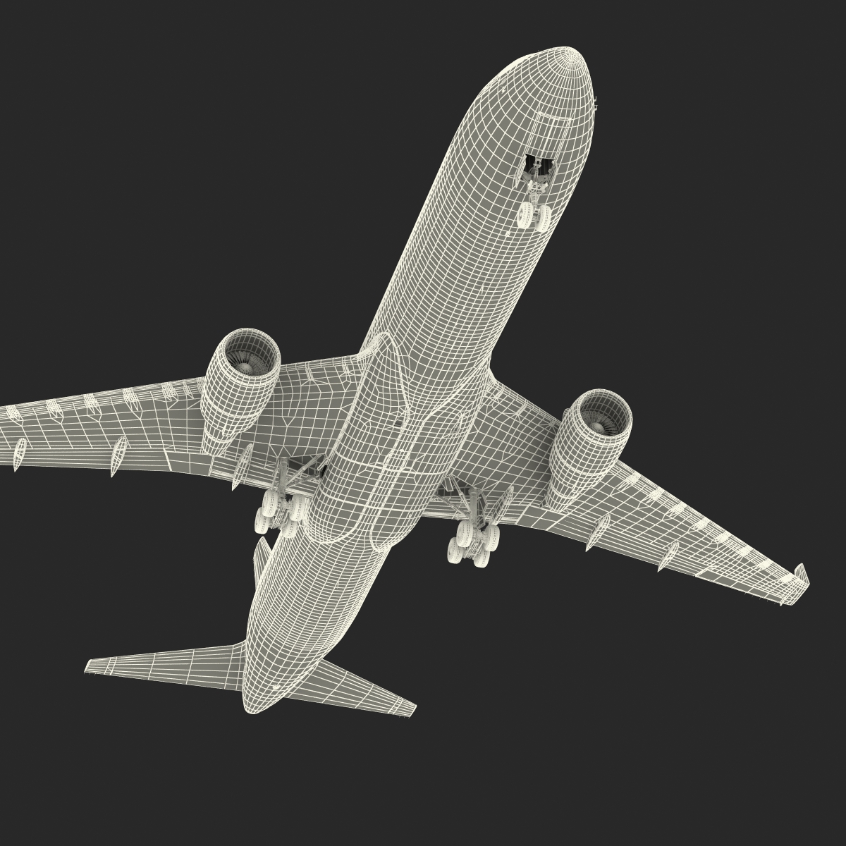 Boeing 767 300ER British Airways Rigged 3D model