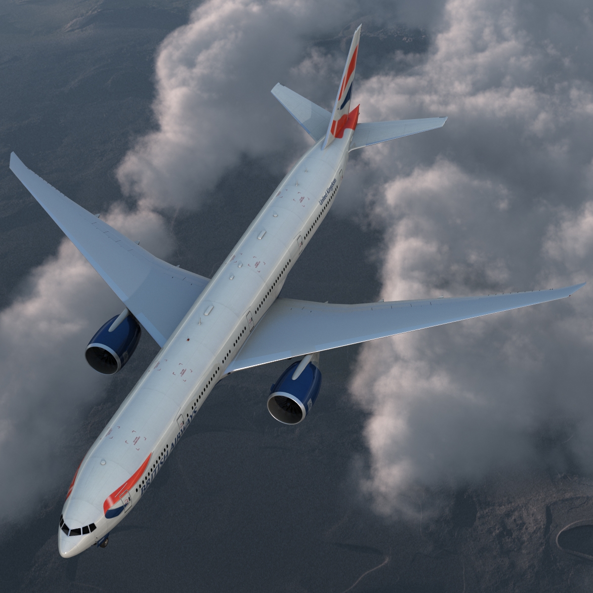 Boeing 777 300ER British Airways 3D