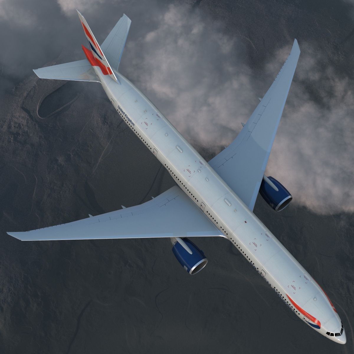 Boeing 777 300ER British Airways 3D