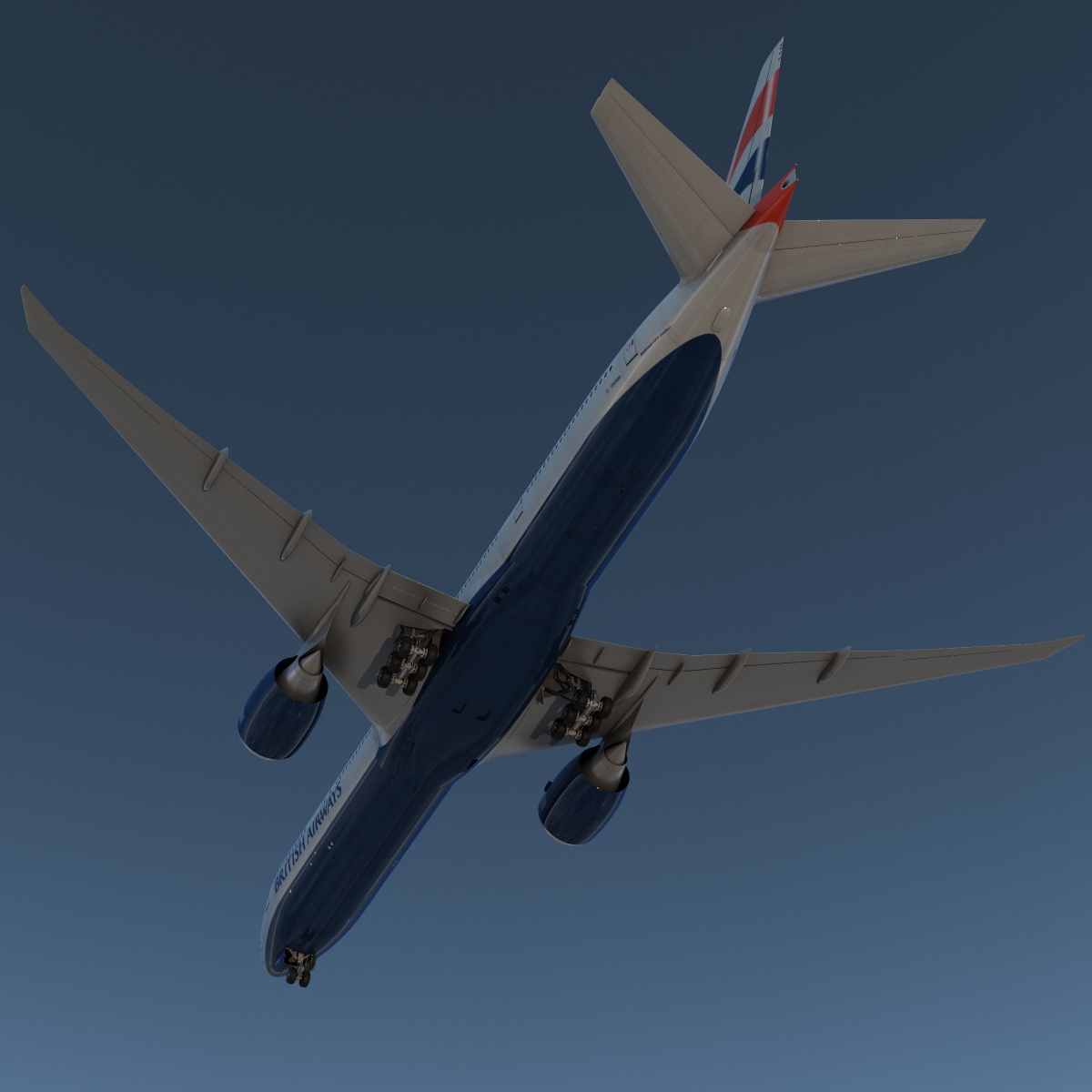 Boeing 777 300ER British Airways 3D