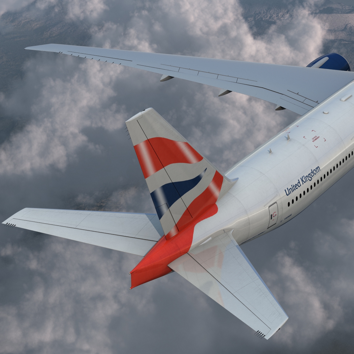 Boeing 777 300ER British Airways 3D