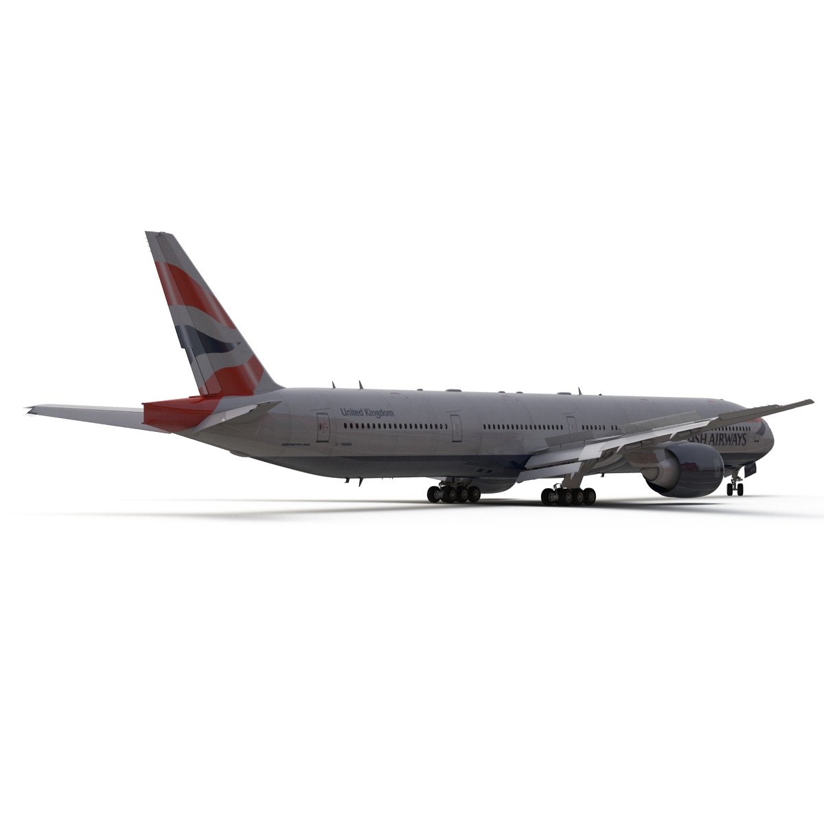 Boeing 777 300ER British Airways 3D