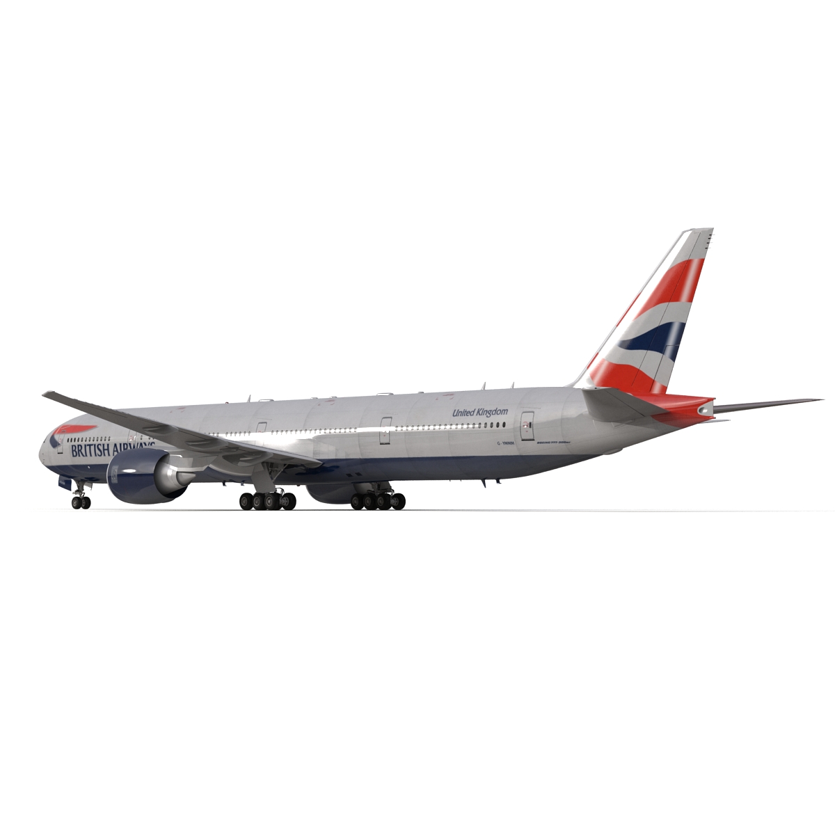 Boeing 777 300ER British Airways 3D