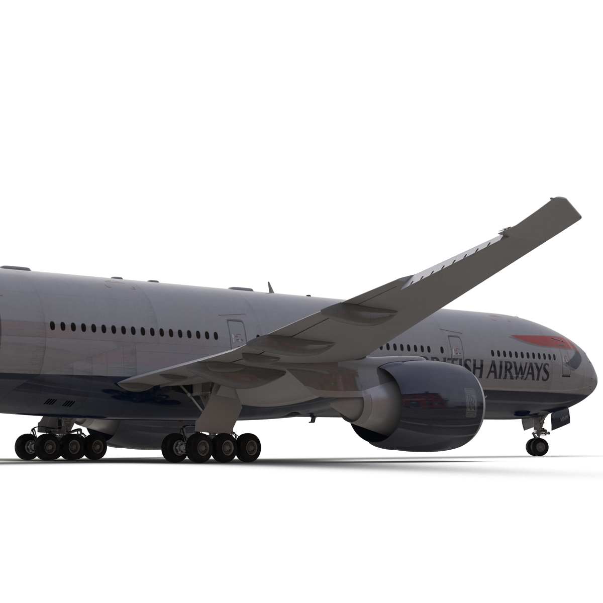 Boeing 777 300ER British Airways 3D