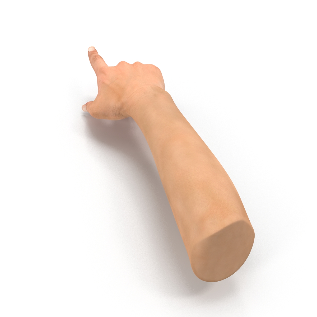 Female Hand 2 Rigged for Cinema 4D 3D model