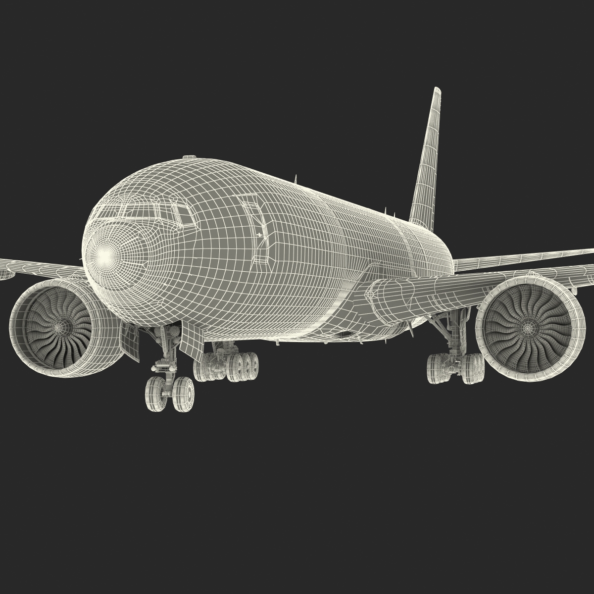 3D Boeing 777 Freighter Generic model