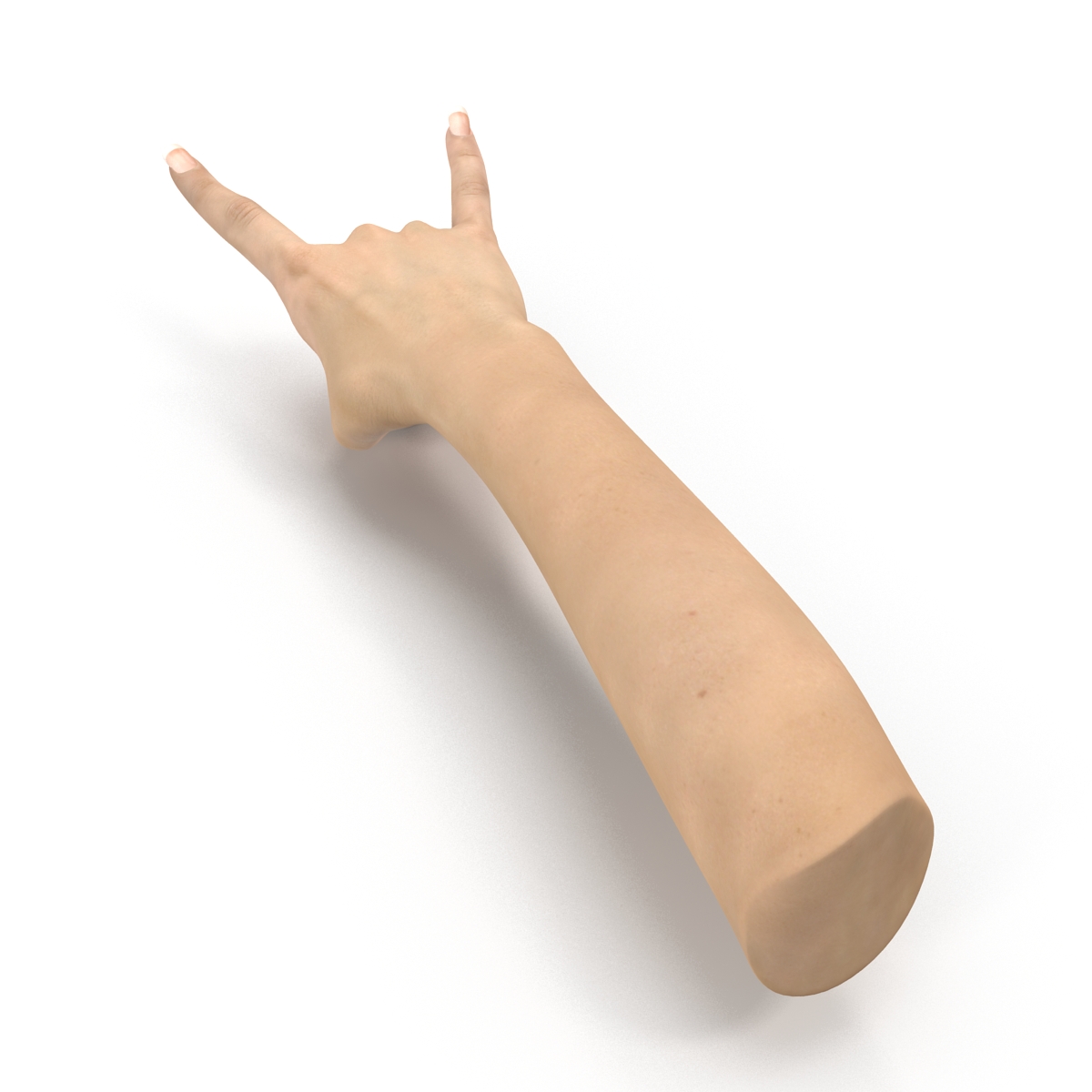 3D model Female Hand 3 Rigged