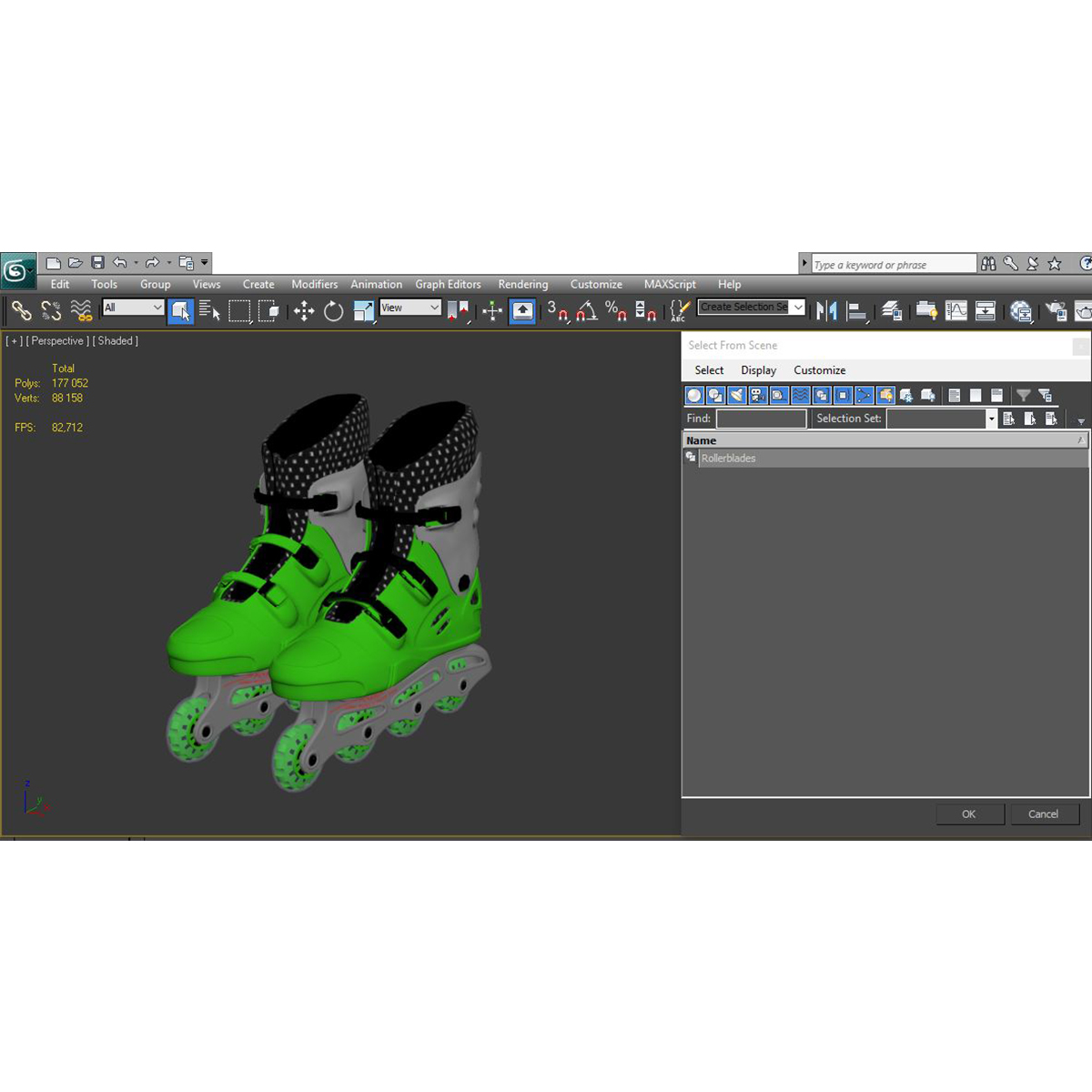 Rollerblades 2 3D model