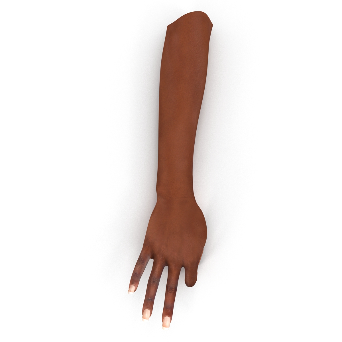 3D model Female Hand African American Rigged