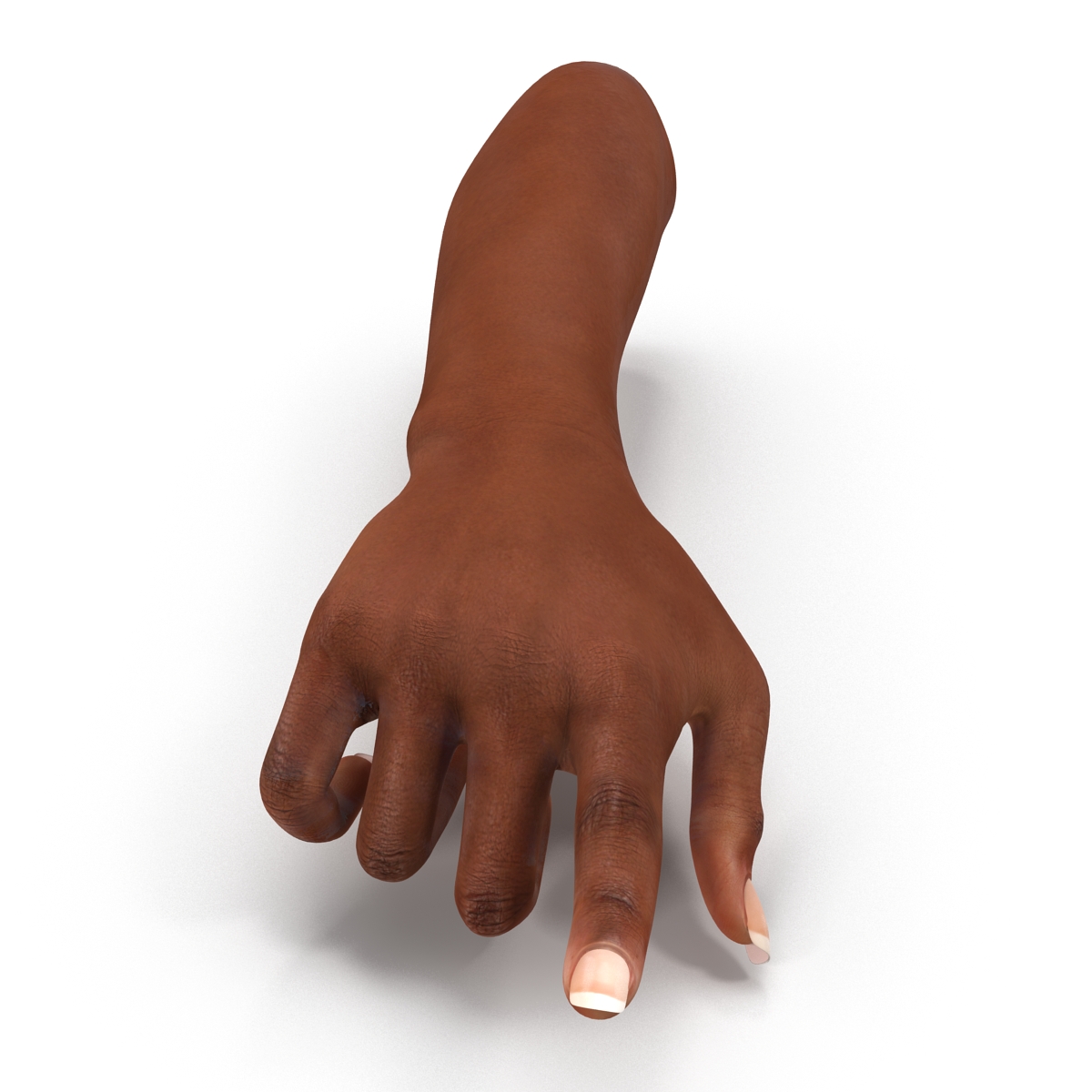 3D model Female Hand African American Rigged