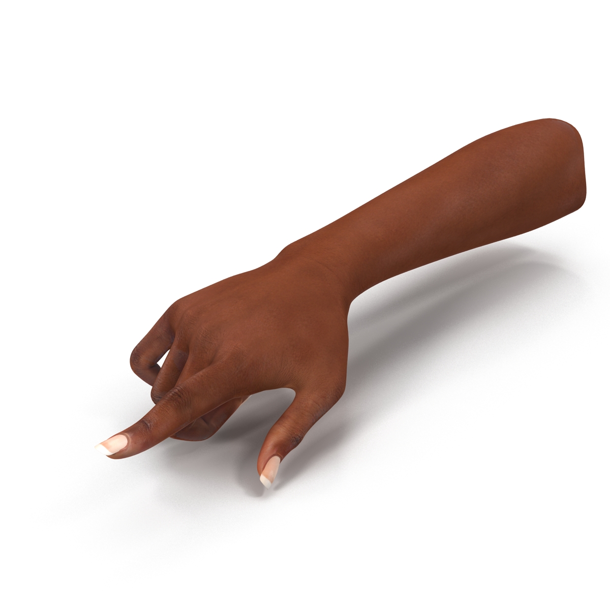 3D model Female Hand African American Rigged