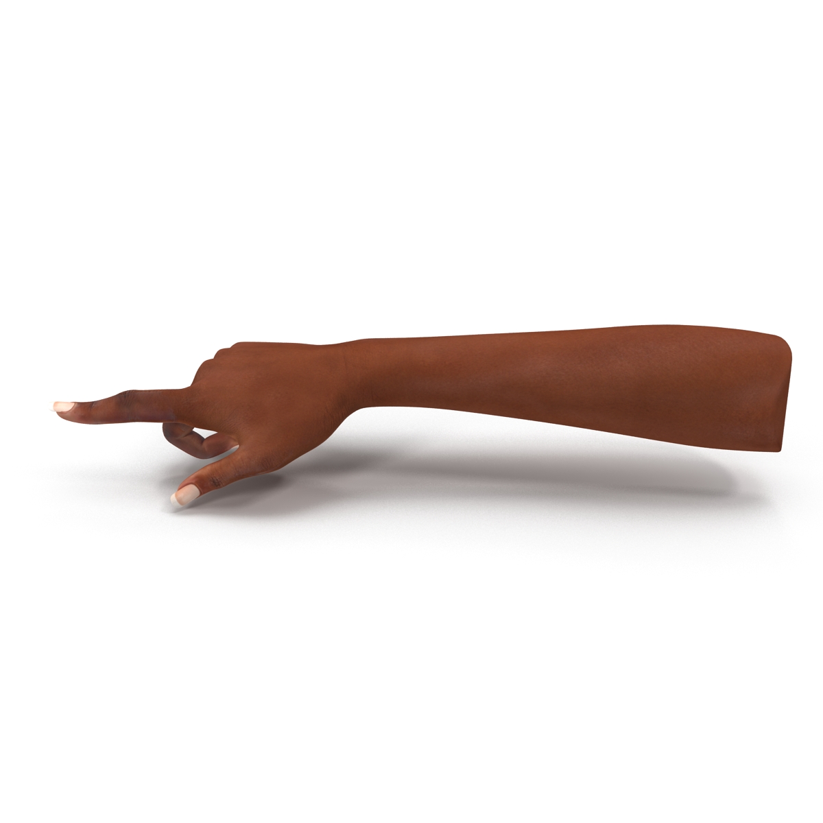 3D model Female Hand African American Rigged