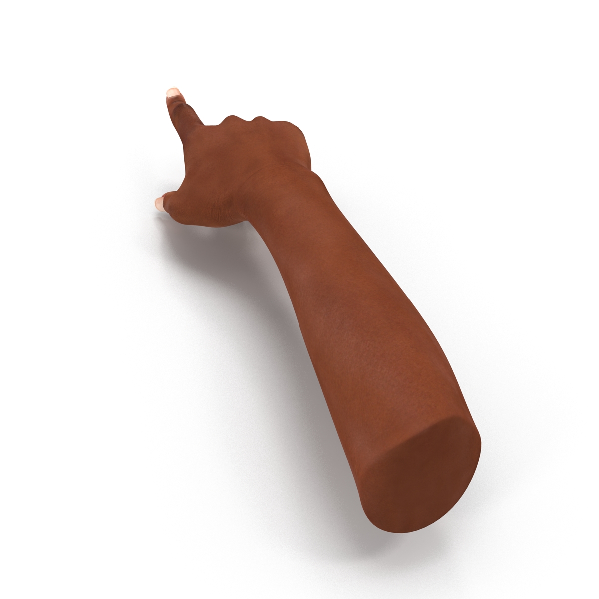 3D model Female Hand African American Rigged