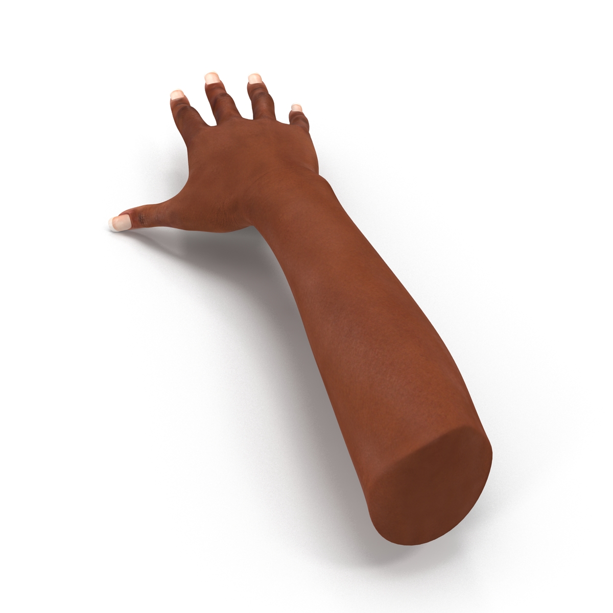 3D model Female Hand African American Rigged