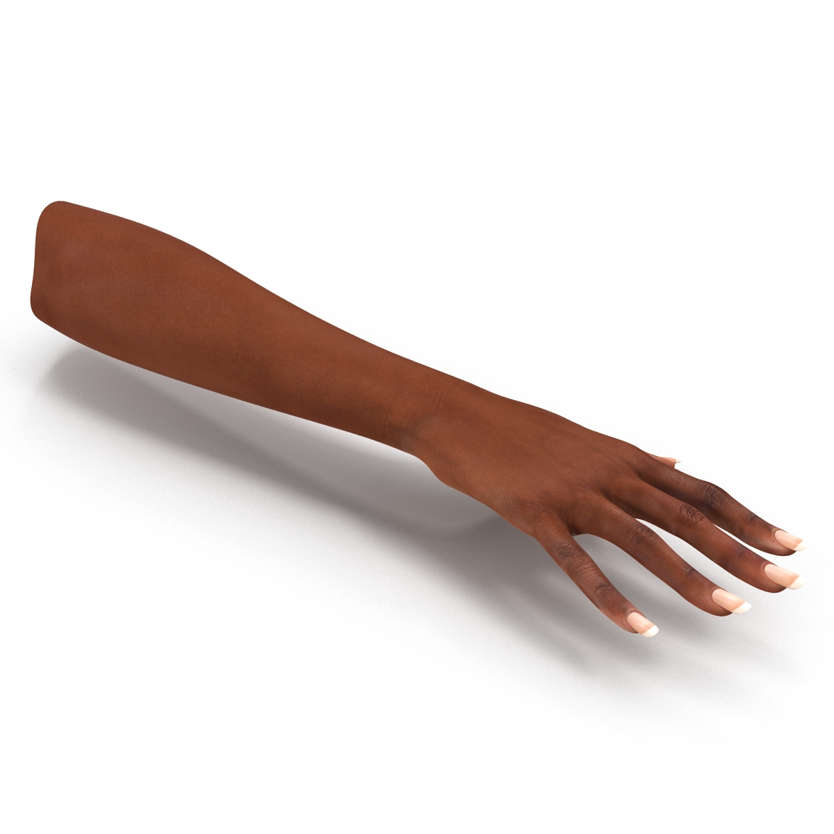 3D model Female Hand African American Rigged