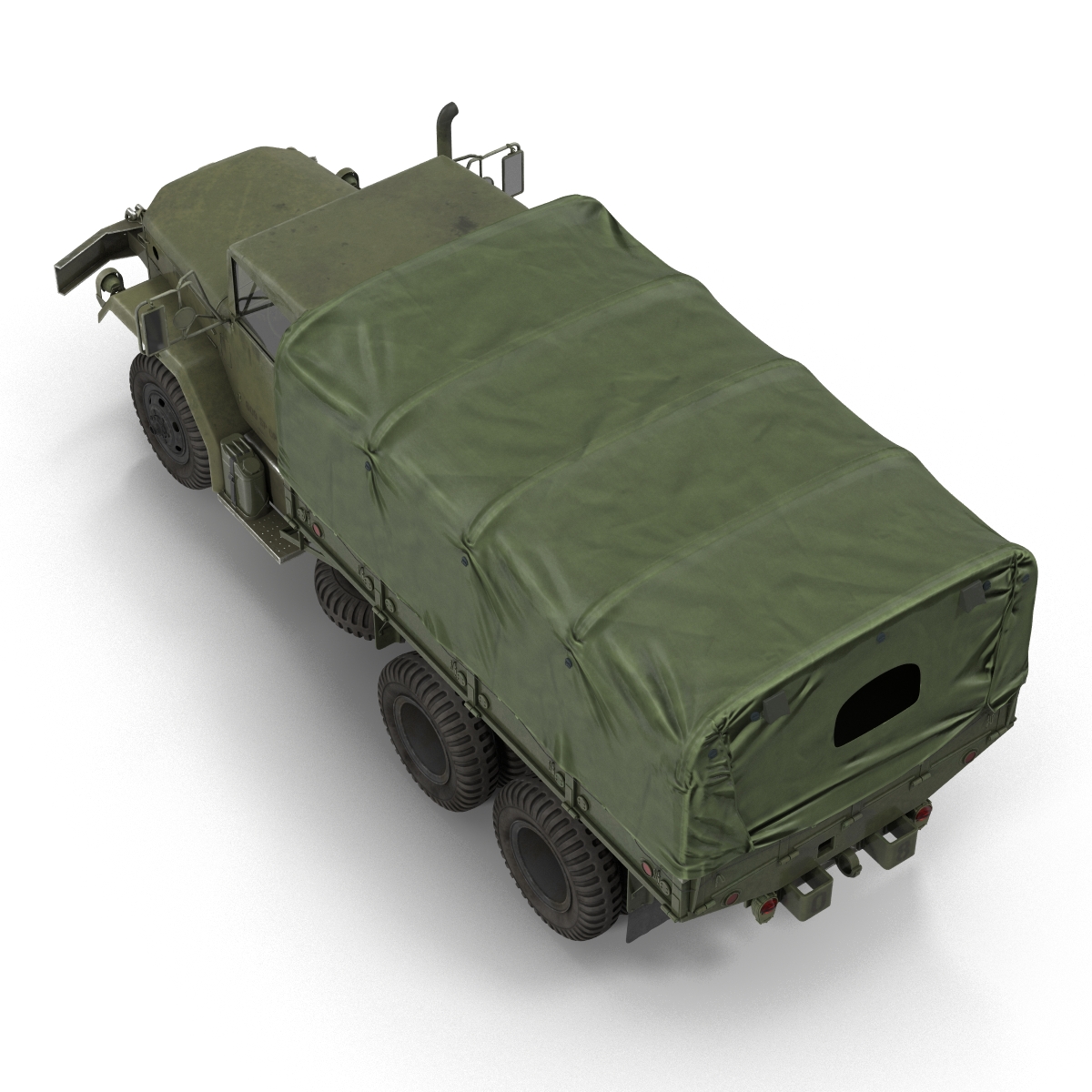 3D US Military Cargo Truck m35a2 Rigged