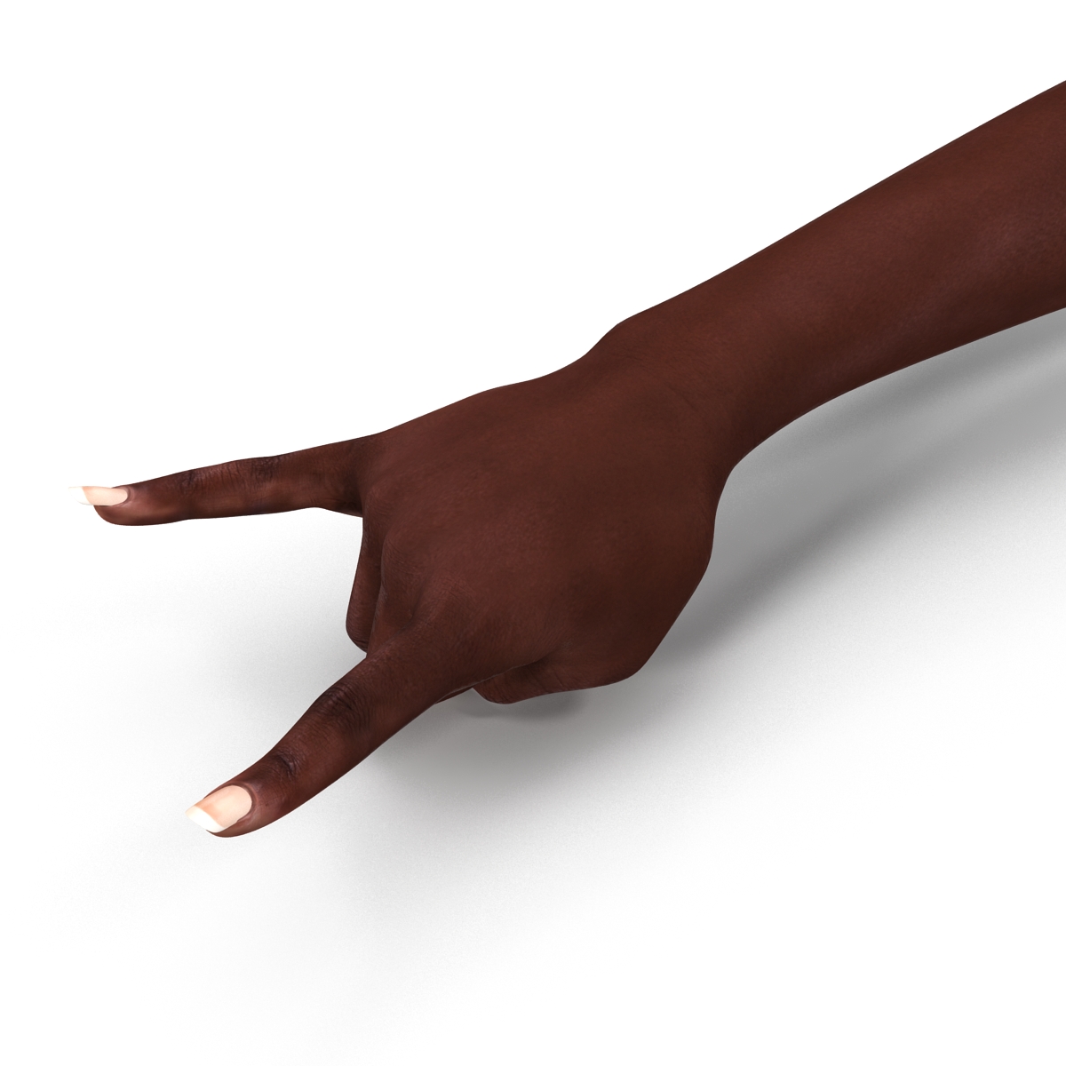 Female Hand African American 2 Pose 3 3D