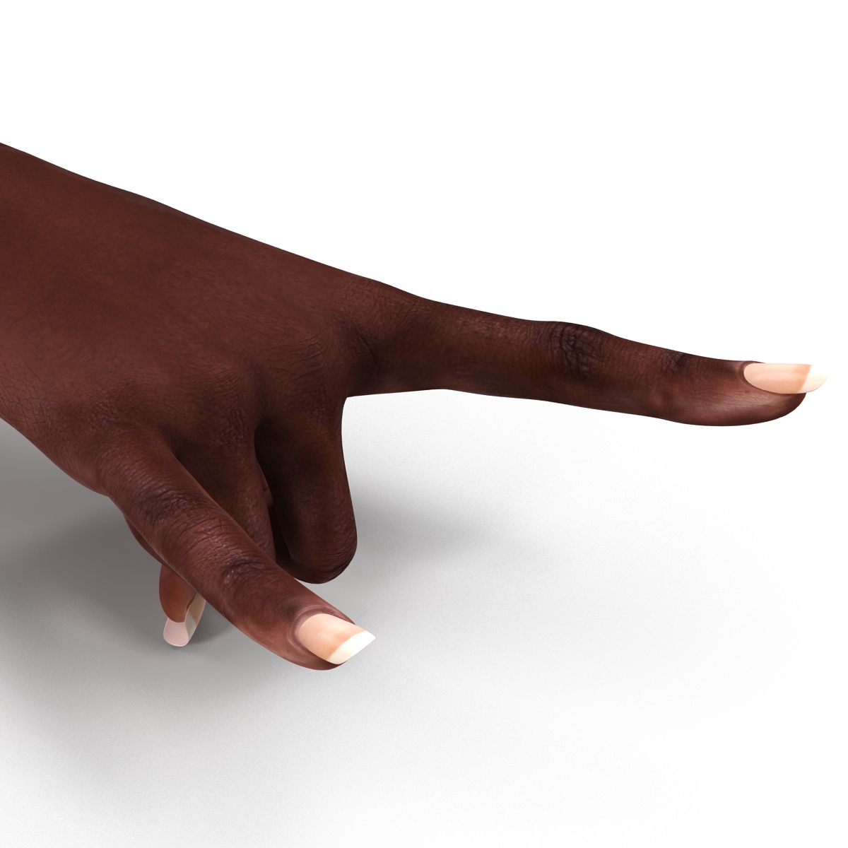 Female Hand African American 2 Pose 3 3D