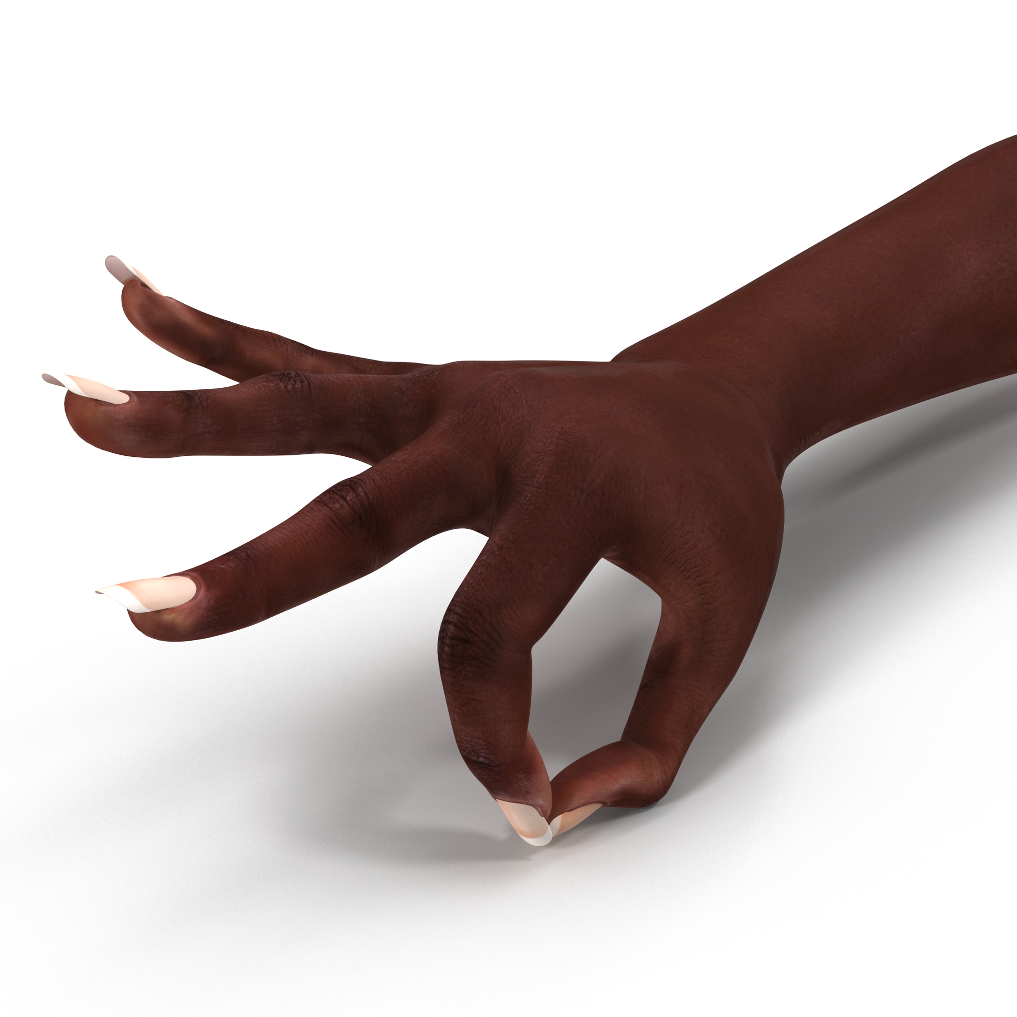 Female Hand African American 2 Pose 4 3D