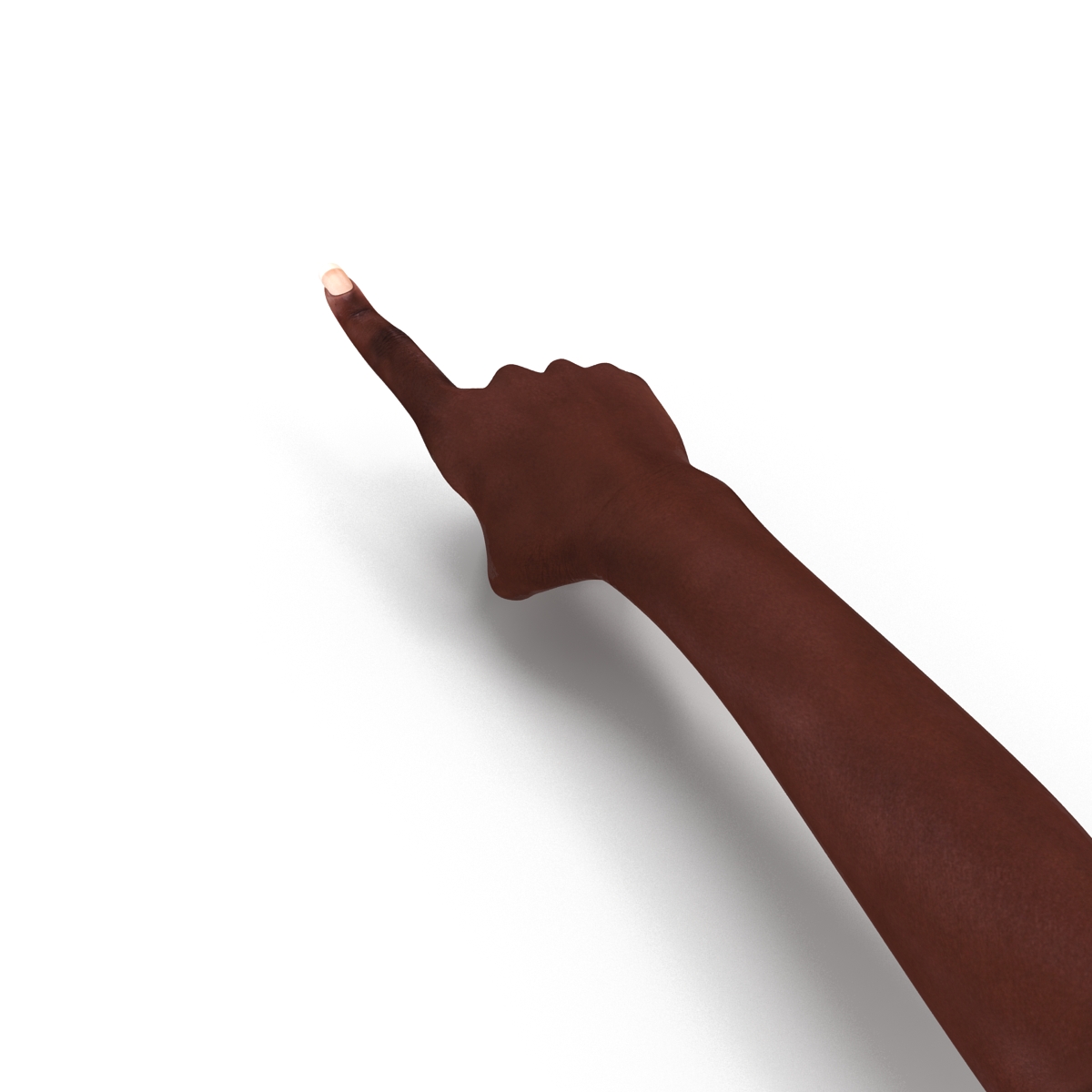 Female Hand African American 2 Pose 5 3D