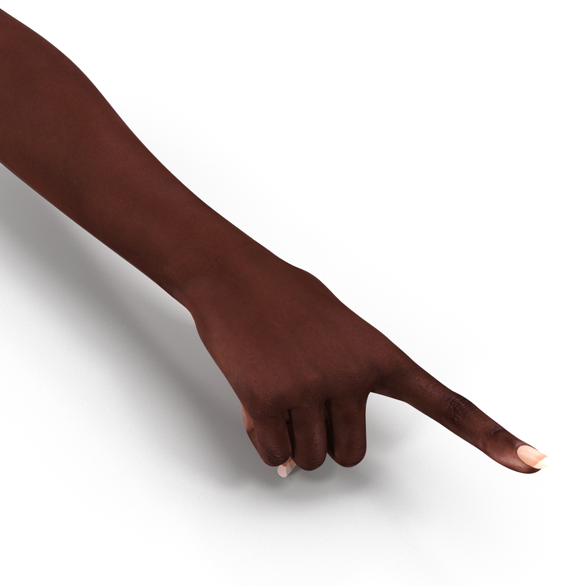 Female Hand African American 2 Pose 5 3D