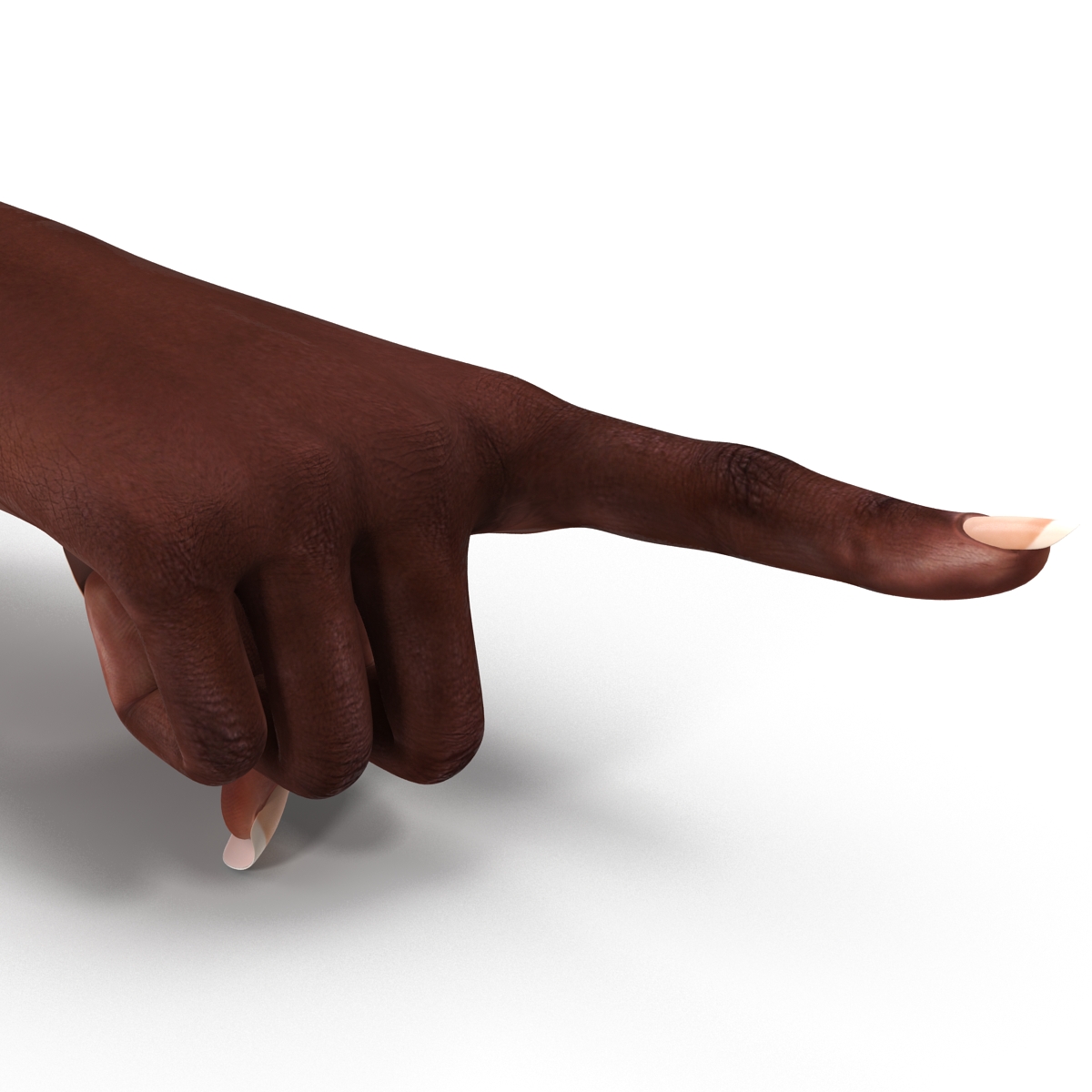 Female Hand African American 2 Pose 5 3D