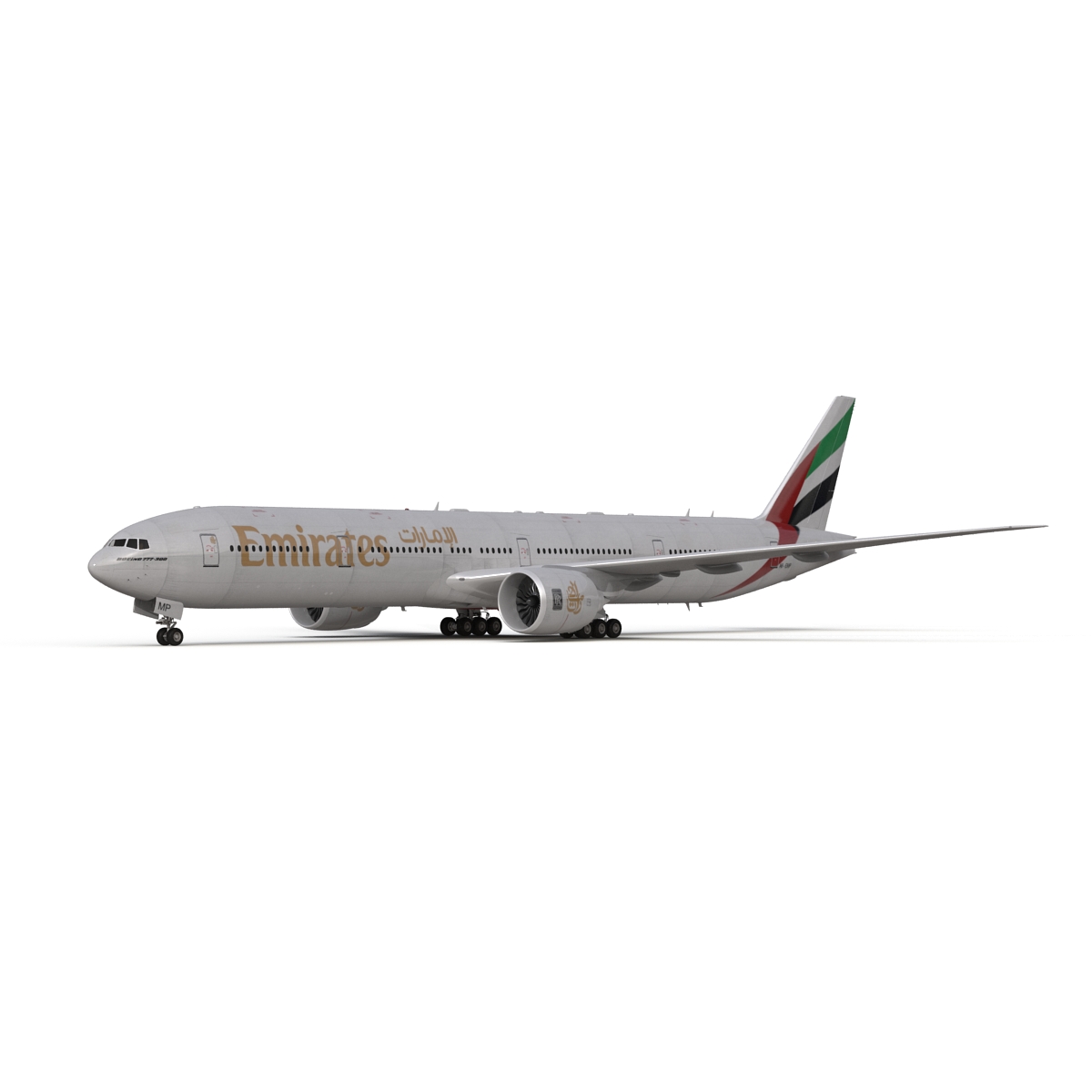 Boeing 777 300ER Emirates Airlines 3D model