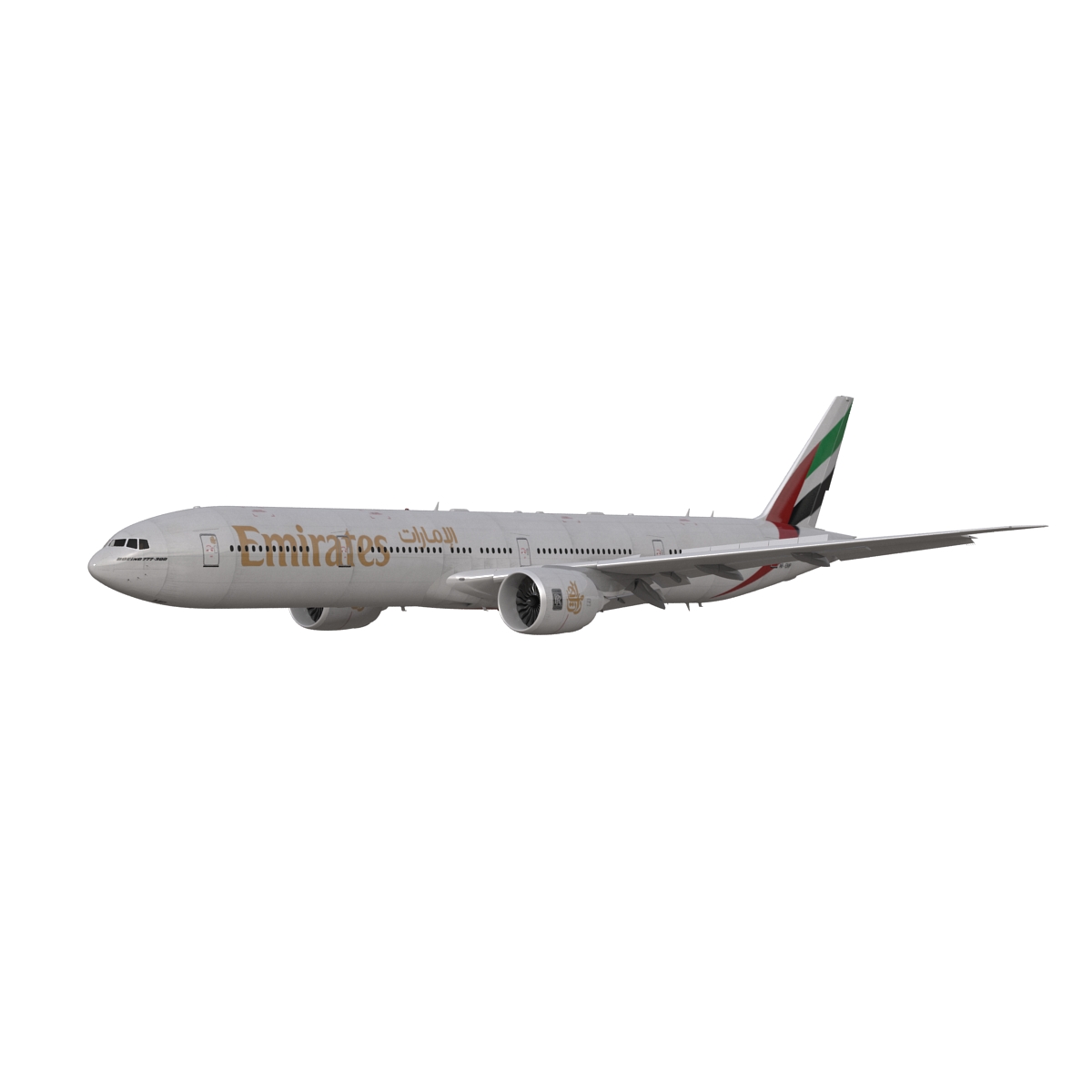 Boeing 777 300ER Emirates Airlines 3D model