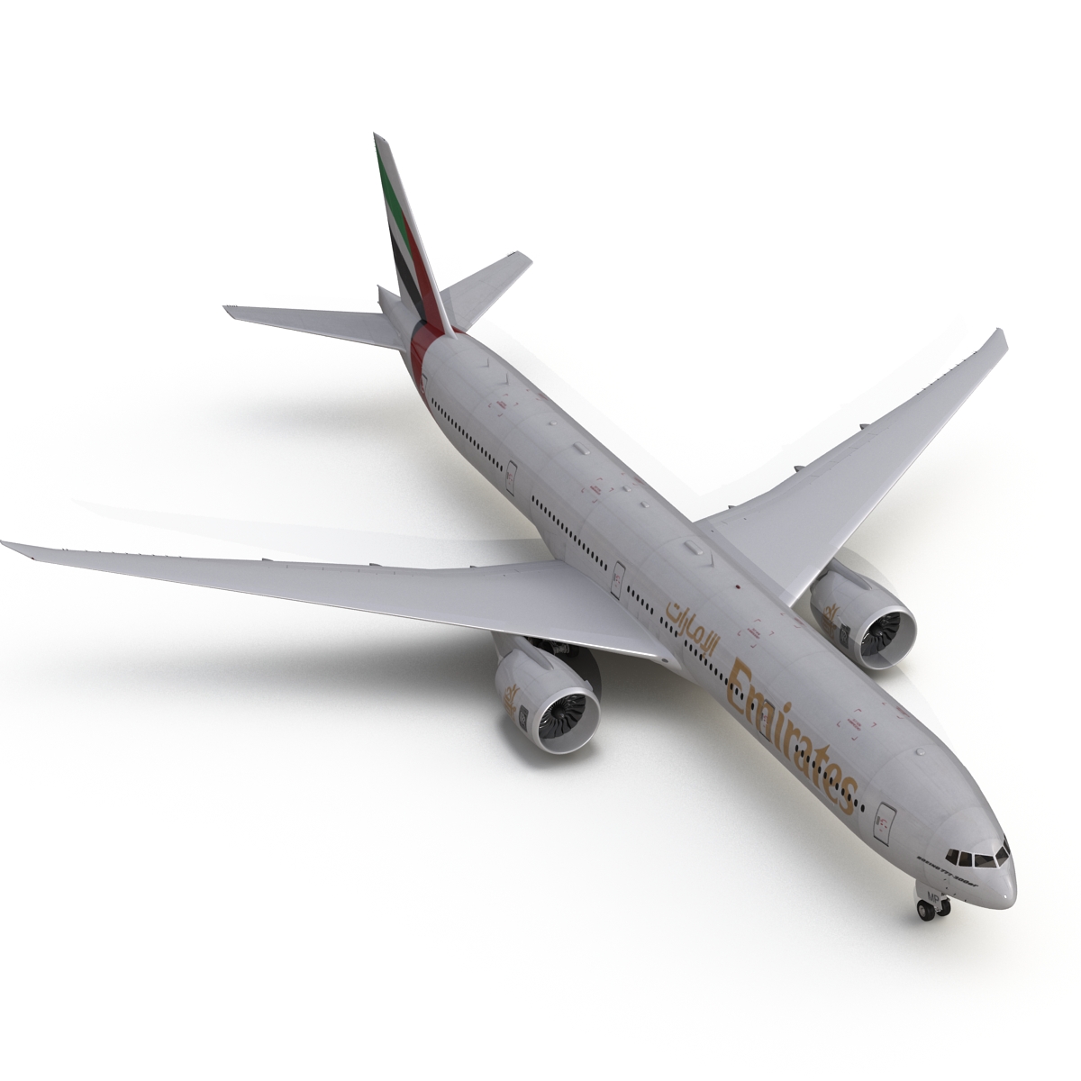 Boeing 777 300ER Emirates Airlines 3D model