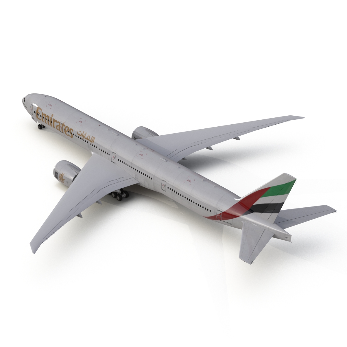 Boeing 777 300ER Emirates Airlines 3D model