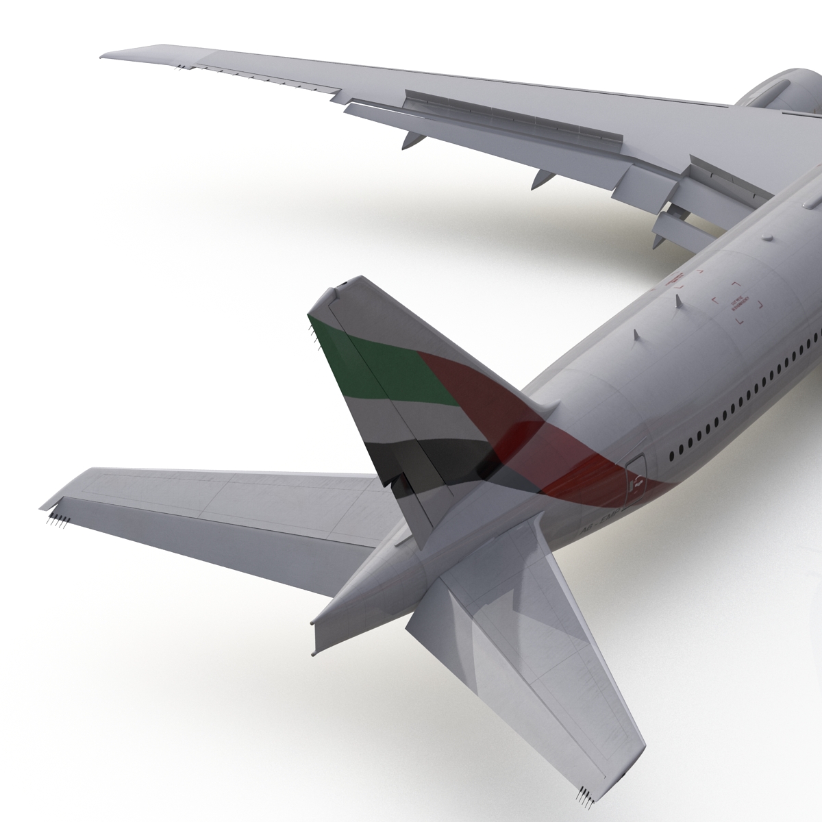 Boeing 777 300ER Emirates Airlines 3D model