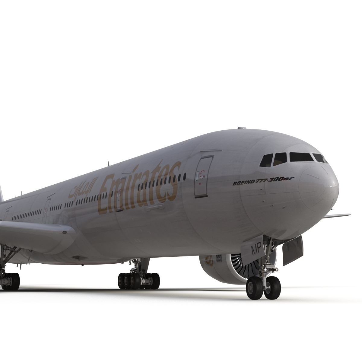 Boeing 777 300ER Emirates Airlines 3D model