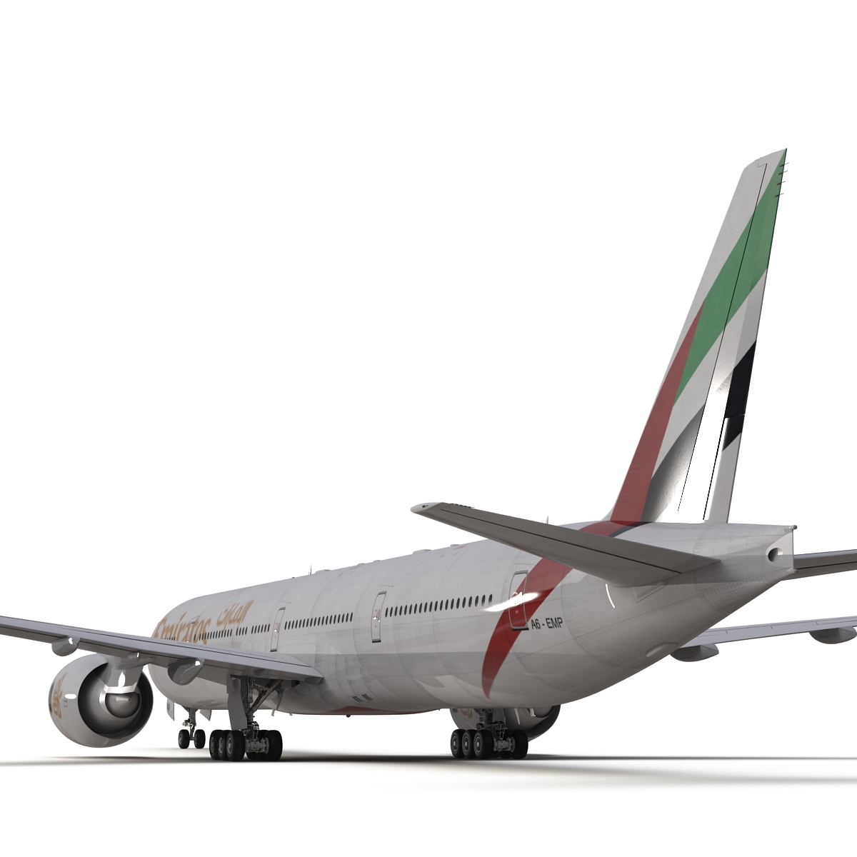 Boeing 777 300ER Emirates Airlines 3D model