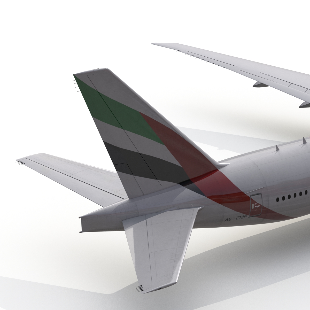 Boeing 777 300ER Emirates Airlines 3D model