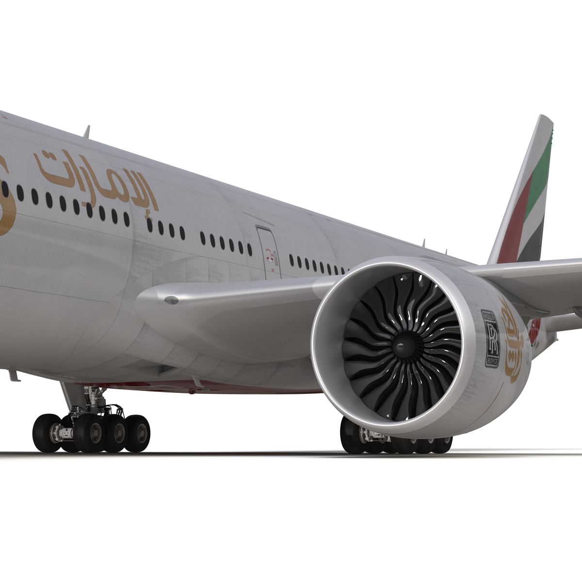 Boeing 777 300ER Emirates Airlines 3D model