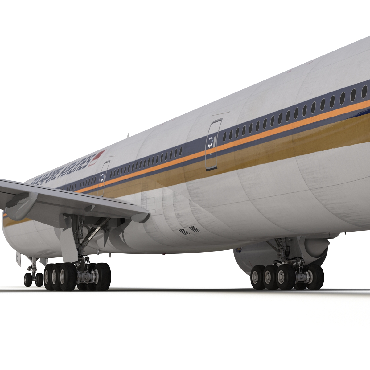 Boeing 777 300ER Singapore Airlines Rigged 3D