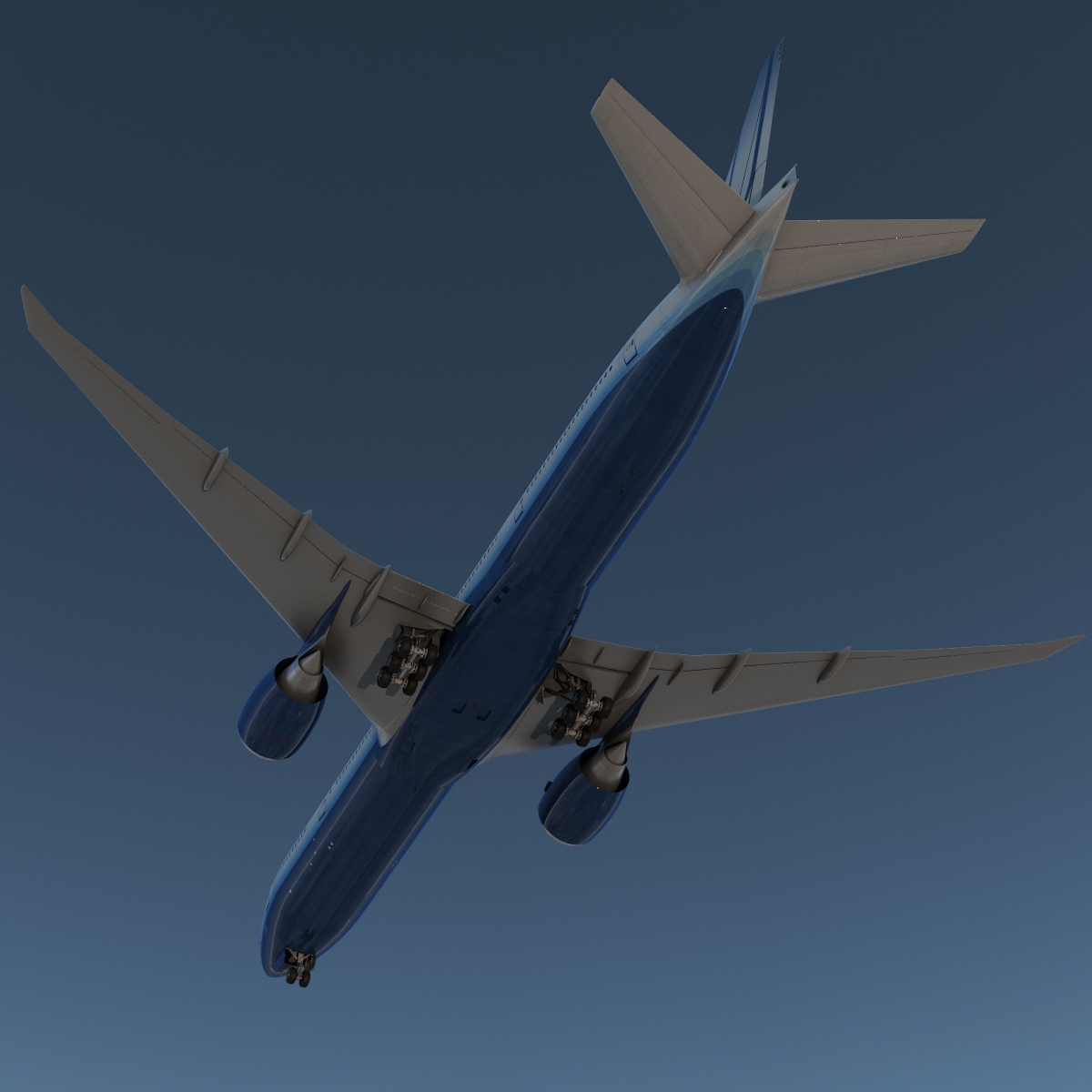 Boeing 777 300ER United Airlines 3D