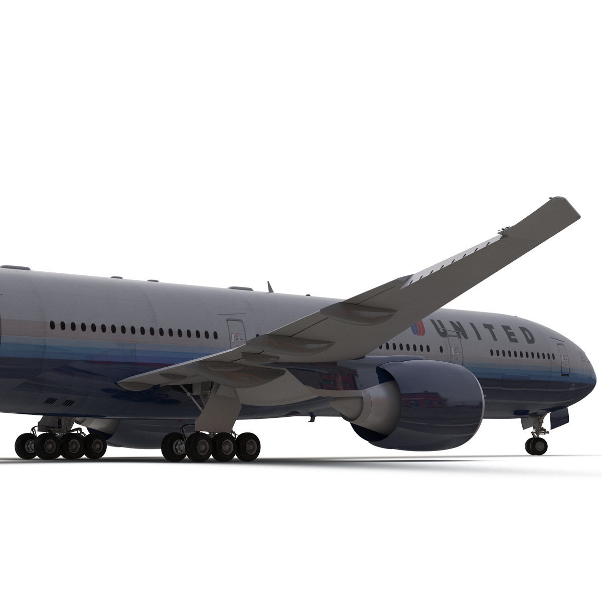 Boeing 777 300ER United Airlines 3D