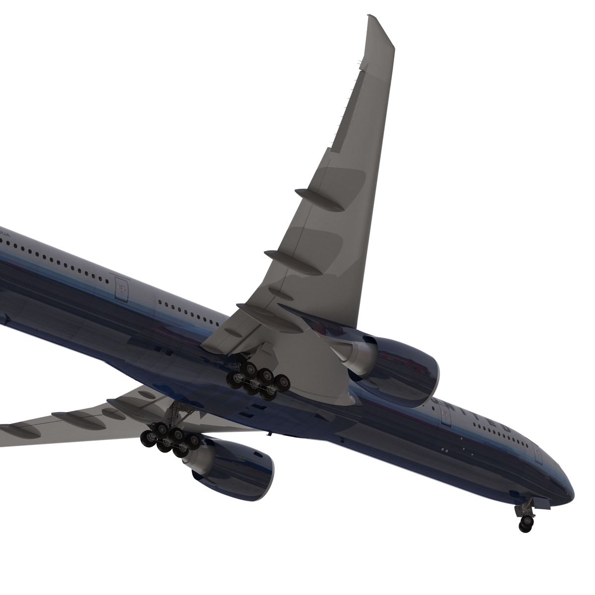 Boeing 777 300ER United Airlines 3D