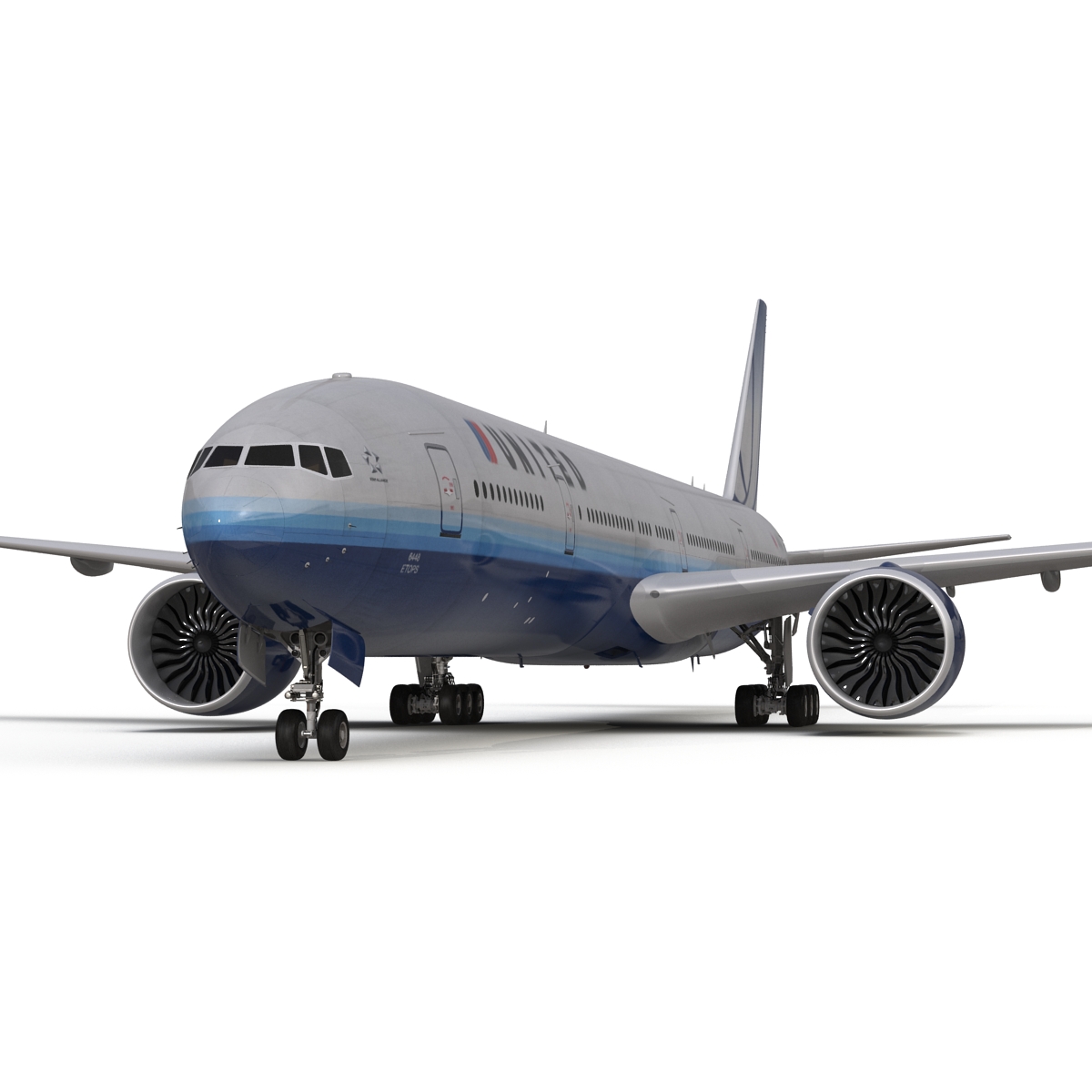 Boeing 777 300ER United Airlines 3D