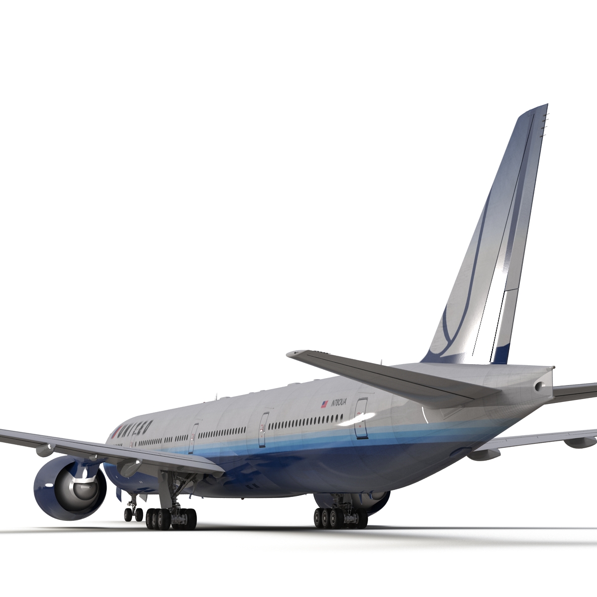 Boeing 777 300ER United Airlines 3D