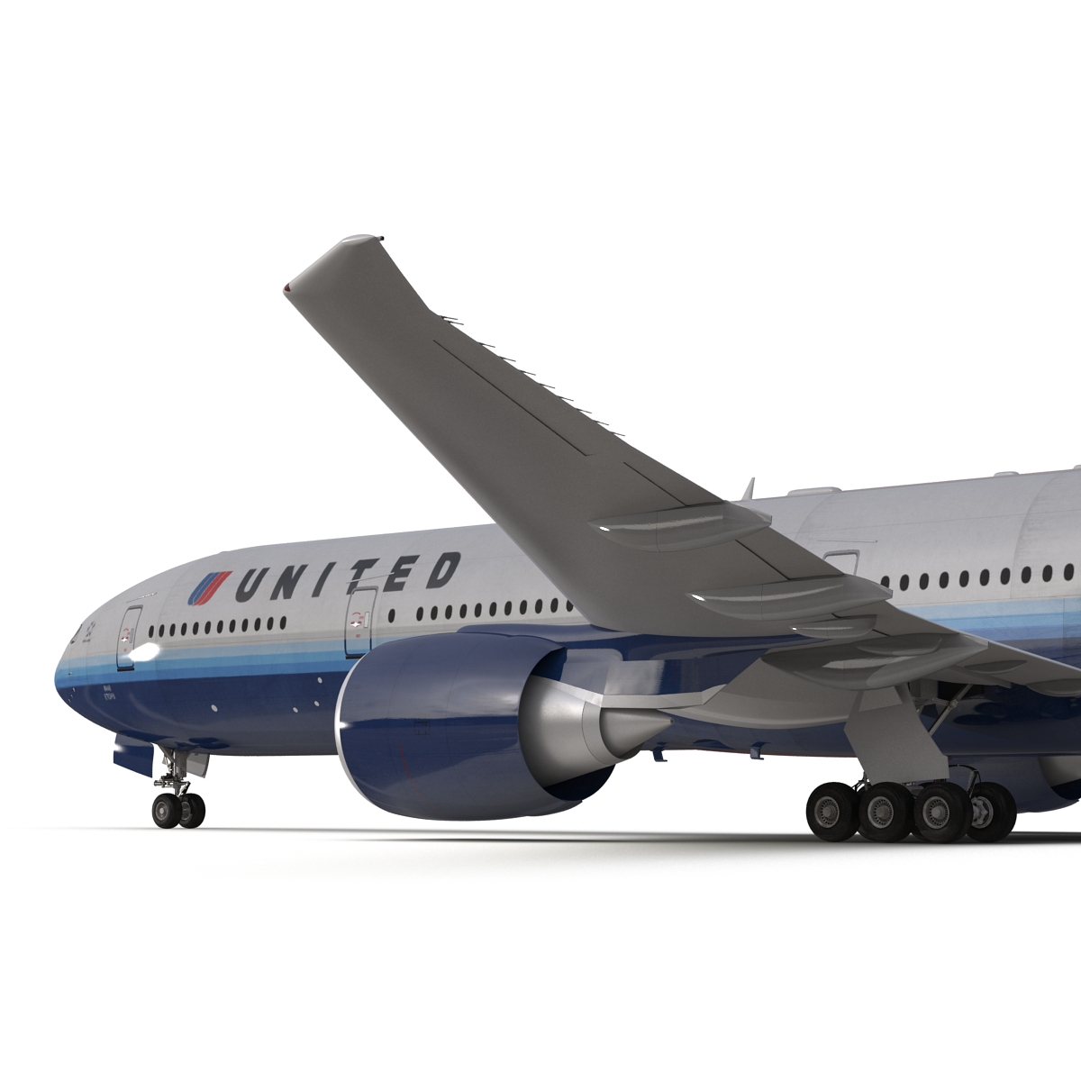 Boeing 777 300ER United Airlines 3D